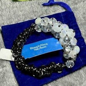 Kohl's Simply Vera Vera Wang Black and White Beaded Bracelet